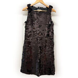 BANANA REPUBLIC Black big sequin dress 4